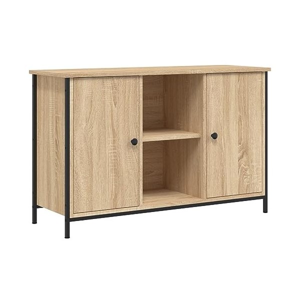 vidaXL Meuble TV chêne Sonoma 100x35x65 cm Bois dingénierie