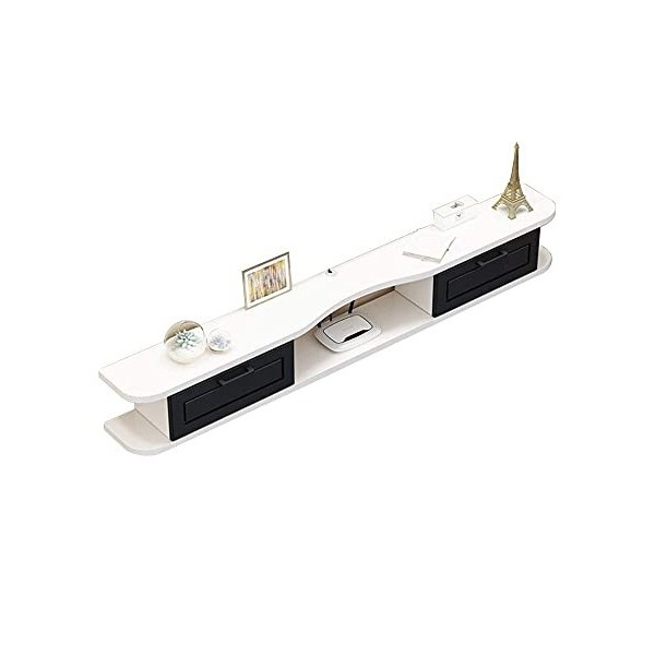 Meuble TV Meuble TV Flottant Meuble Meuble TV Meuble TV Mural Multifonctionnel Rack Salon et Chambre Décodeur Suspendu Étagèr