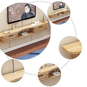 Meuble TV Meuble TV Flottant Meuble Meuble TV Meuble TV Mural Multifonctionnel Rack Salon et Chambre Décodeur Suspendu Étagèr