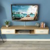 LILUKO Meuble TV Flottant YJ Meuble TV Flottant, Meuble TV Mural, Étagère Flottante Media Entertainment Center Meubles pour S