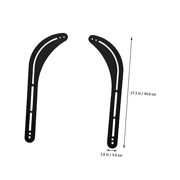 Hemobllo 4 Pièces Meuble Audio Supports De Montage Mural pour Haut-parleurs Supports Denceintes Support De Barre De Son Supp