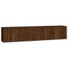 DCRAF Home Hardware Businese Meuble TV mural 2 pièces Chêne marron 100 x 34,5 x 40 cm