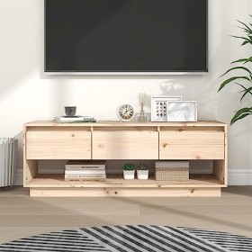 Meuble TV 110,5x34x40 cm Bois de pin massif