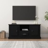 Meuble TV Noir 100x35,5x45 cm Bois dingénierie - Meuble Chambre, Support Télé pour Salon Salle à Manger Chambre, Style Indus