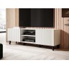 Best Mobilier - Sanna - Meuble TV - 150 cm - Style Contemporain - Blanc