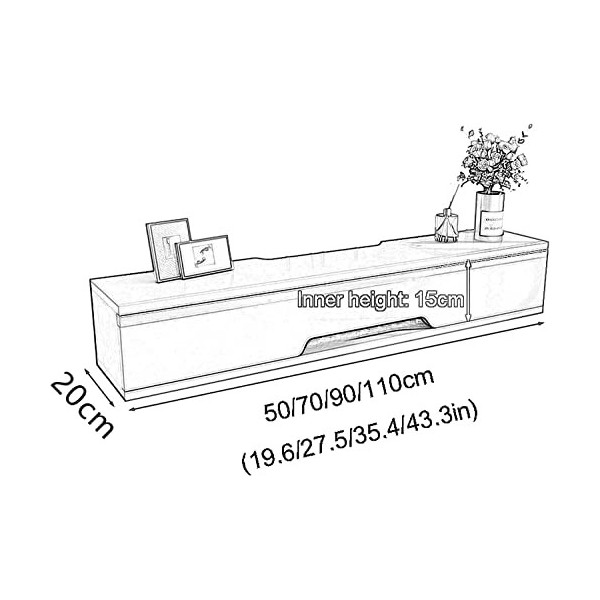 Meuble TV Meuble TV Unités Murales pour Salon Meuble TV Armoire Murale Console TV Unité de Divertissement Flottant pour Salon