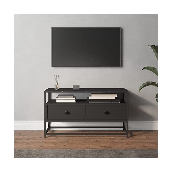 Meuble TV,Étagère TV Flottante, Support de Télévision Flottant Fixé au Mur Centre de Console Multimédia de Divertissement Gra