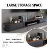 Meuble TV Flottant Étagère TV Murale Centre De Divertissement Console Média en Bois Meuble De Rangement Suspendu Huche TV Com