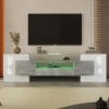 kubeier Meuble TV, Meuble TV, Meuble Bas pour télévision, Meuble TV, Meuble TV, 200 x 30 x 60,7 cm, Table TV, Six Portes, Deu