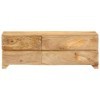 CARESHINE [Meuble TV en Bois Massif] - Meubles en Bois - Meuble TV 110x40 cm - Console multimédia Rustique Brun