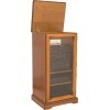 ACTUAL DIFFUSION Alsace Meuble Rangement HiFi Dessus Relevable plaqué Merisier, Bois, 46,5x57x106,5 cm