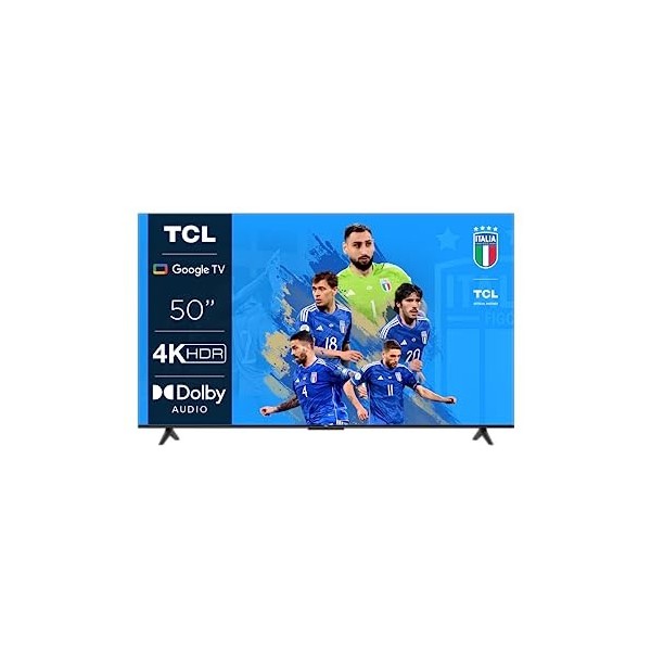 TCL 50P639 Téléviseur LED 50 Pouces UHD 4K Google TV & Amazon Basics Support Mural articulé pour télévision 26" à 55"