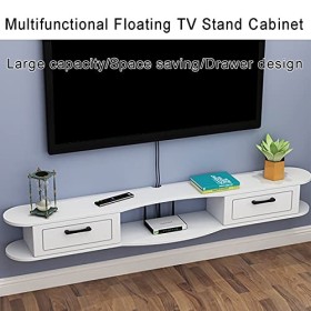 WANGPP Meuble TV Flottant Mural, Meuble TV Moderne, Composant Darmoire De Centre De Divertissement, avec Porte Et Unité De S