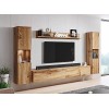 DECO IN PARIS Meuble TV Contemporain chêne avec LED-ELIOTE XL