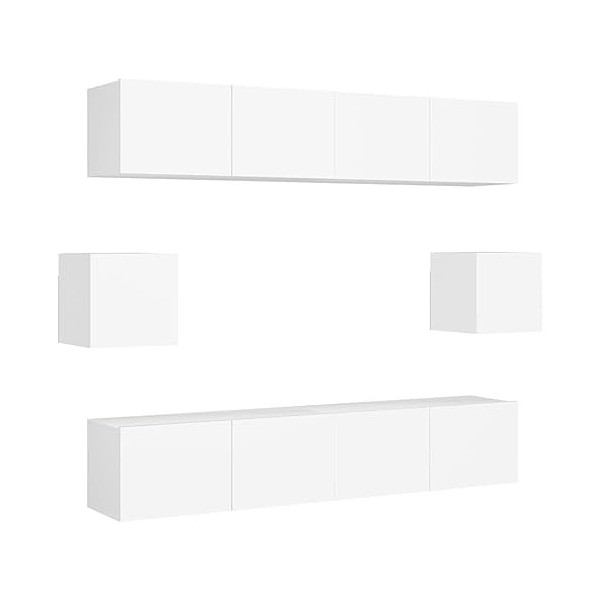 VEEKI Meuble TV, Meuble TV Suspendu, Meuble, Meuble TV avec Rangement，Meuble Industriel, Convient pour Salon ou Chambre, Ense