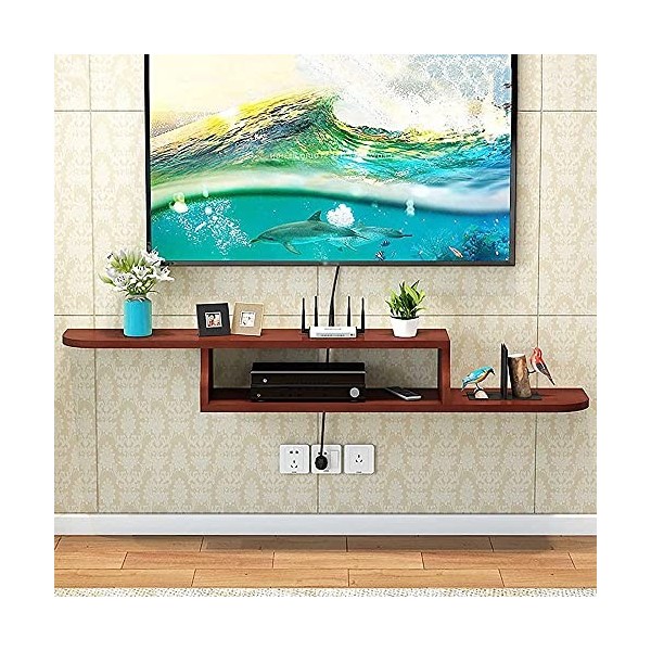 Meuble TV Suspendu,Meuble TV Flottant,Meuble TV Mural pour Étagère De Routeur DVD Set-Top Box Storage/a/150Cm wwyy