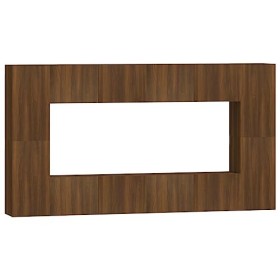 ARKEM Ensemble de Meubles TV 8 pcs Chêne Marron Bois dingénierie,Meuble TV Longueur,Meuble Bas Salon,Meubles De Salon TV