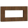 ARKEM Ensemble de Meubles TV 8 pcs Chêne Marron Bois dingénierie,Meuble TV Longueur,Meuble Bas Salon,Meubles De Salon TV