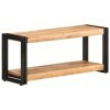 Meuble TV en bois dacacia massif 90 x 30 x 40 cm
