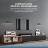 Planetmöbel - Meuble TV - 320&nbsp;cm - Chêne doré/Anthracite - Meuble TV avec 4 rabats comme espace de rangement, Meuble bas susp