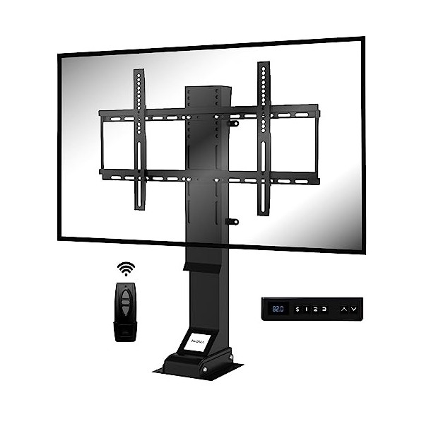 I-NOVA Support TV motorisé Ascenseur pour téléviseur 32"-70" TV Lift 820 mm X8SB 3 mémoires de Position, Ultra Silencieux, Cl