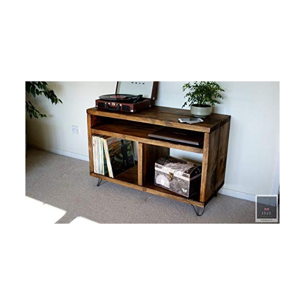 Support pour Lecteur de Disque - Stockage de disques en Vinyle - Support de Plateau tournant - Meuble échafaudage - Meuble TV