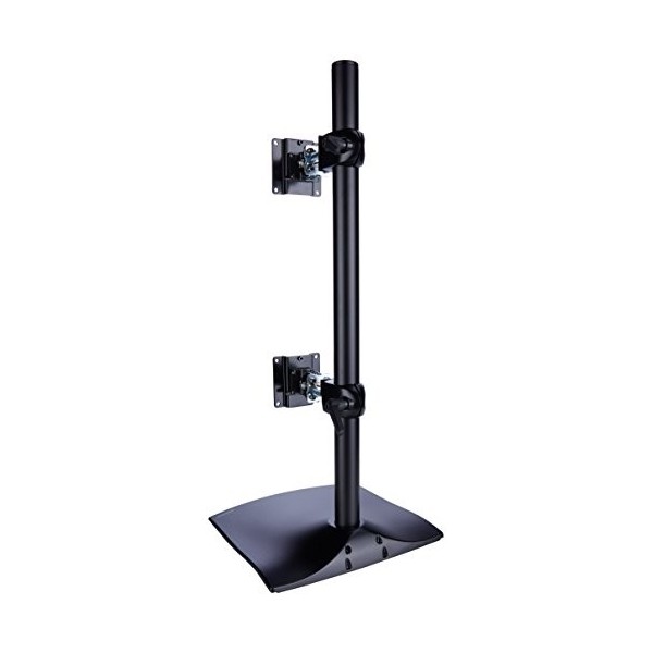 Ergotron DeskStand DS100 Pied pour double écran plat aluminium, acier noir Taille d écran : jusquà 24 pouces Interface de m