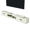 FPIGSHS Console Multimédia Murale, Étagère Flottante Meuble De TV 120/140/160cm, Étagère Audio Vidéo, Étagère pour Décodeur T