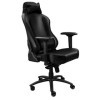 REKT Comfort-R Chaise Gaming Noir Simili Cuir et Velours - Fauteuil Gamer Haute qualité Accoudoirs 4D - Coussin Lombaire et a