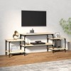 VEEKI Meuble TV, Meuble TV Suspendu, Meuble TV Industriel, Meuble TV Bois, Meuble Chambre, Convient pour Salon ou Chambre, Ch