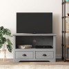 Suuim Meuble TV en Bois avec 2 tiroirs et Une étagère Ouverte, Charmante Console TV de Style français, Meuble multimédia pour