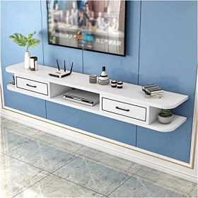 Meuble TV Meuble TV Unités Murales pour Salon Console Multimédia Meuble TV Meuble Mural avec 3 Rangements pour Salon Salle de
