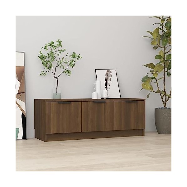 VEEKI Meuble TV, Meuble TV Suspendu, Meuble TV Industriel, Meuble TV Bois, Meuble Chambre, Convient pour Salon ou Chambre, Ch