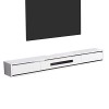 XIBANY Meuble TV en Bois Massif MDF+, Console Média Murale, Étagère De Composant De Meuble TV Flottant avec 2 Tiroirs, Etagèr