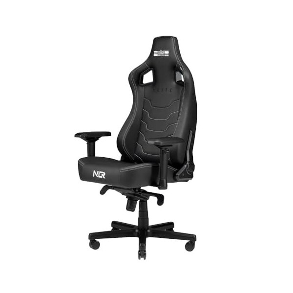 Next Level Racing Elite Chair Black Leather Edition Gaming, Taille Unique