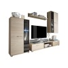 trendteam smart living 1205-947-42 Salsa Ensemble Meubles TV Chêne Clair Rugueux LxHxP 241 x 180 x 40 cm