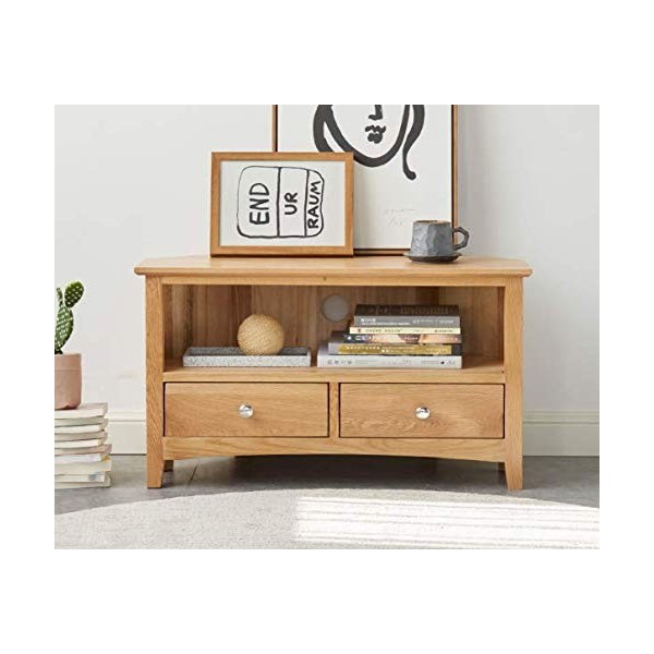 Meuble dangle MuRong en chêne massif pour TV, Plasma, DVD, vidéo, meuble TV, meuble de rangement dangle sans MDF, sans plac