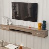 Meuble TV Flottant Console TV Murale Moderne Console Audio/vidéo multimédia Meuble TV avec tiroirs Huche Flottante Armoire de