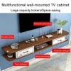 WANGPP Meuble TV/Meuble TV Flottant Mural,Meuble TV Suspendu,étagère Murale,avec Tiroir Et Unité De Rangement Console Audio/v