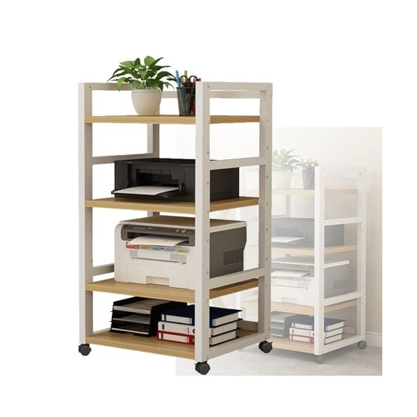 YCOVSFP Armoire De Rangement Multimédia, Armoire Audio-vidéo sur Pied, Tour Audio Stéréo avec 4 Étagères for La Maison/Bureau