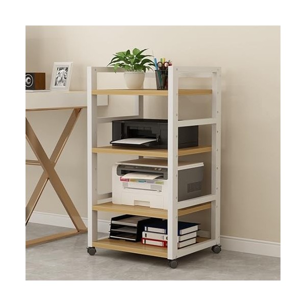 YCOVSFP Armoire Multimédia AV À 4 Niveaux, Meuble TV De Jeu Et Tour Audio Stéréo for Maison/Bureau/DJ/théâtre Color : White,