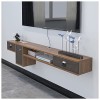 StrOux Meuble TV Flottant Meuble TV Flottant Meuble TV Mural Flottant Console multimédia de Divertissement Console de Jeu Meu