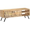 Meuble TV Meuble TV avec Rangement Meuble TV en Bois Table décorative à lentrée 43,3" x11,8 x15,7 Bois de Manguier Massif po