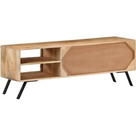 Meuble TV Meuble TV avec Rangement Meuble TV en Bois Table décorative à lentrée 43,3" x11,8 x15,7 Bois de Manguier Massif po