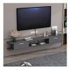 StrOux Meuble TV Flottant Meuble Meuble TV Meuble TV Unités Murales pour Salon Meuble TV Meuble Mural Console TV en Bois pour