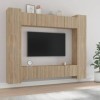 CIADAZ Ensemble de Meubles TV 8 pcs Chêne Sonoma Bois dingénierie,Meuble TV,Table TV,Ensemble Meuble TV