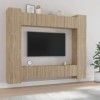 Camerina Ensemble de Meubles TV 8 pcs Chêne Sonoma Bois dingénierie,Meuble TV,Table TV,Ensemble Meuble TV