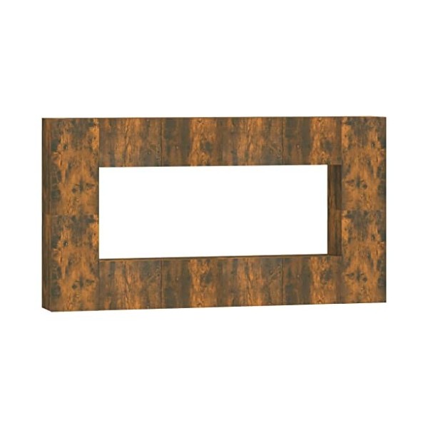 ARKEM Ensemble de Meubles TV 8 pcs Chêne fumé Bois dingénierie,Meuble Télé Haut,Table Television Salon,Meuble TV Haut