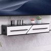 JUNNIU Meuble TV Mural 23,6/31,4/39,3 Pouces Set-Top Box Étagère WiFi Router Box，Étagère TV Flottante Support Meuble de Range