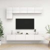 VEEKI Meuble TV, Meuble TV Suspendu, Meuble, Meuble TV avec Rangement，Meuble Industriel, Convient pour Salon ou Chambre, Ense